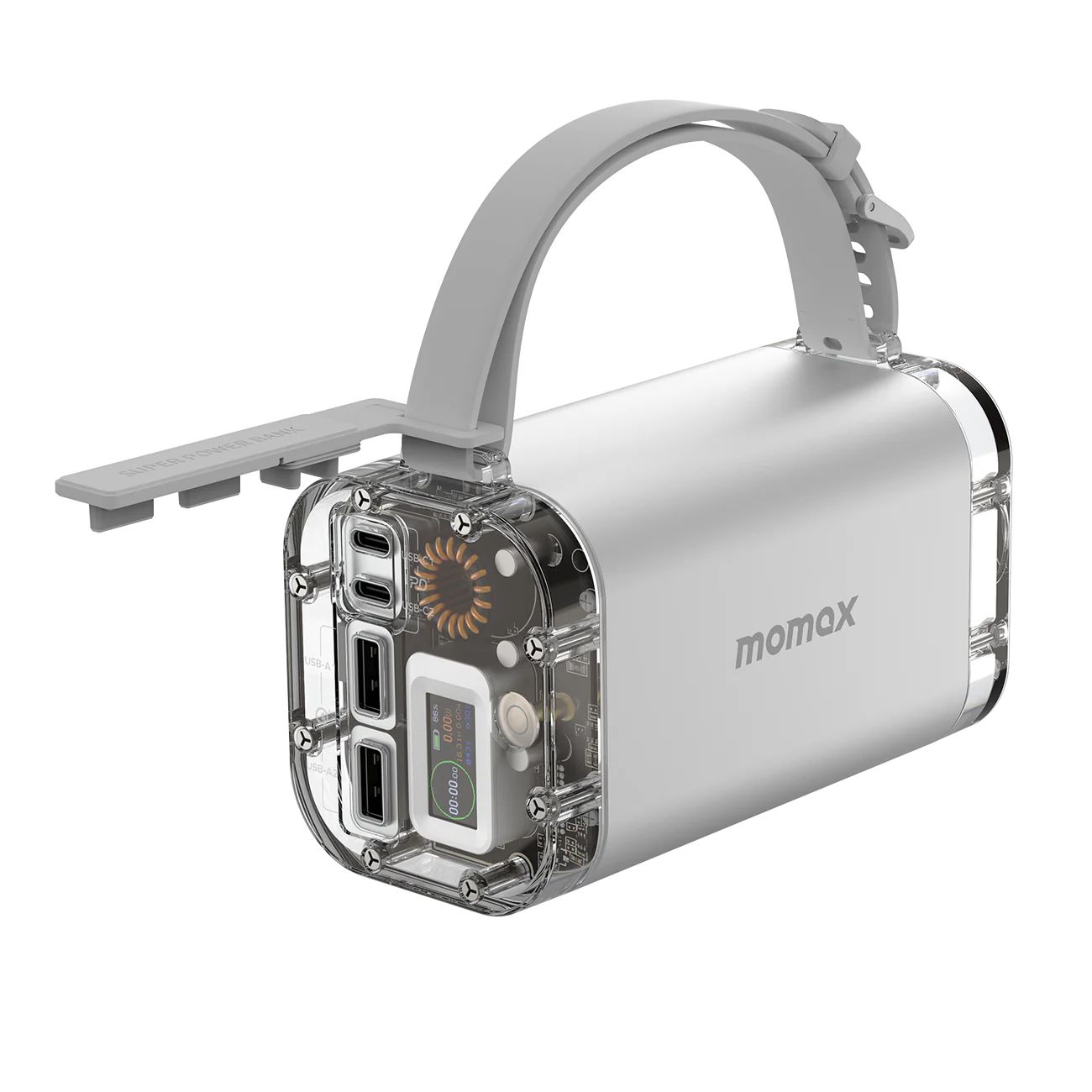 Повербанк 40000mAh Momax iPower Stone Mini Silver мини зарядная станция