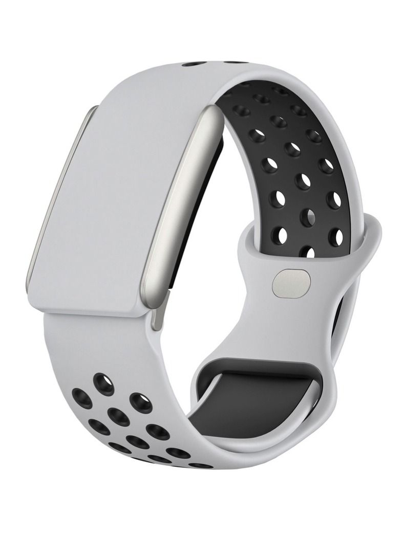 Силиконовый Ремешок для Whoop 5.0 Life NSport Light Grey / Black