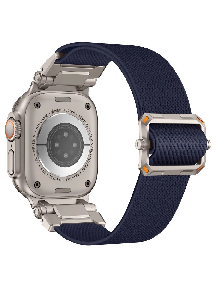 Эластичный ремешок для Apple Watch 42 / 44 / 45 / 46 / Ultra 49 mm Titan Blue
