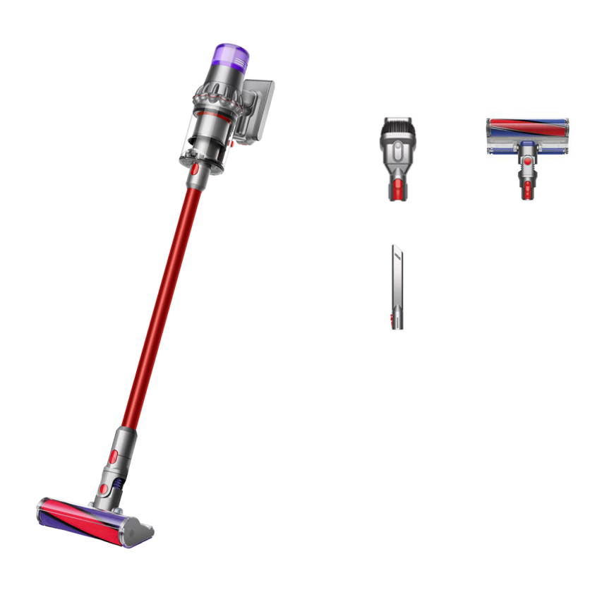 Беспроводной вертикальный пылесос Dyson V15 Origin Fluffy (Iron/Red) (2024)