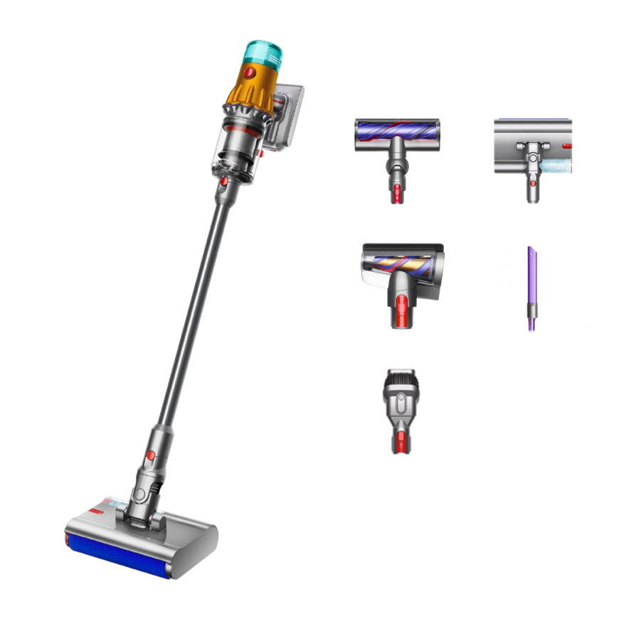 Беспроводной вертикальный пылесос Dyson V12S Detect Slim Submarine (Yellow/Nickel) (2025)