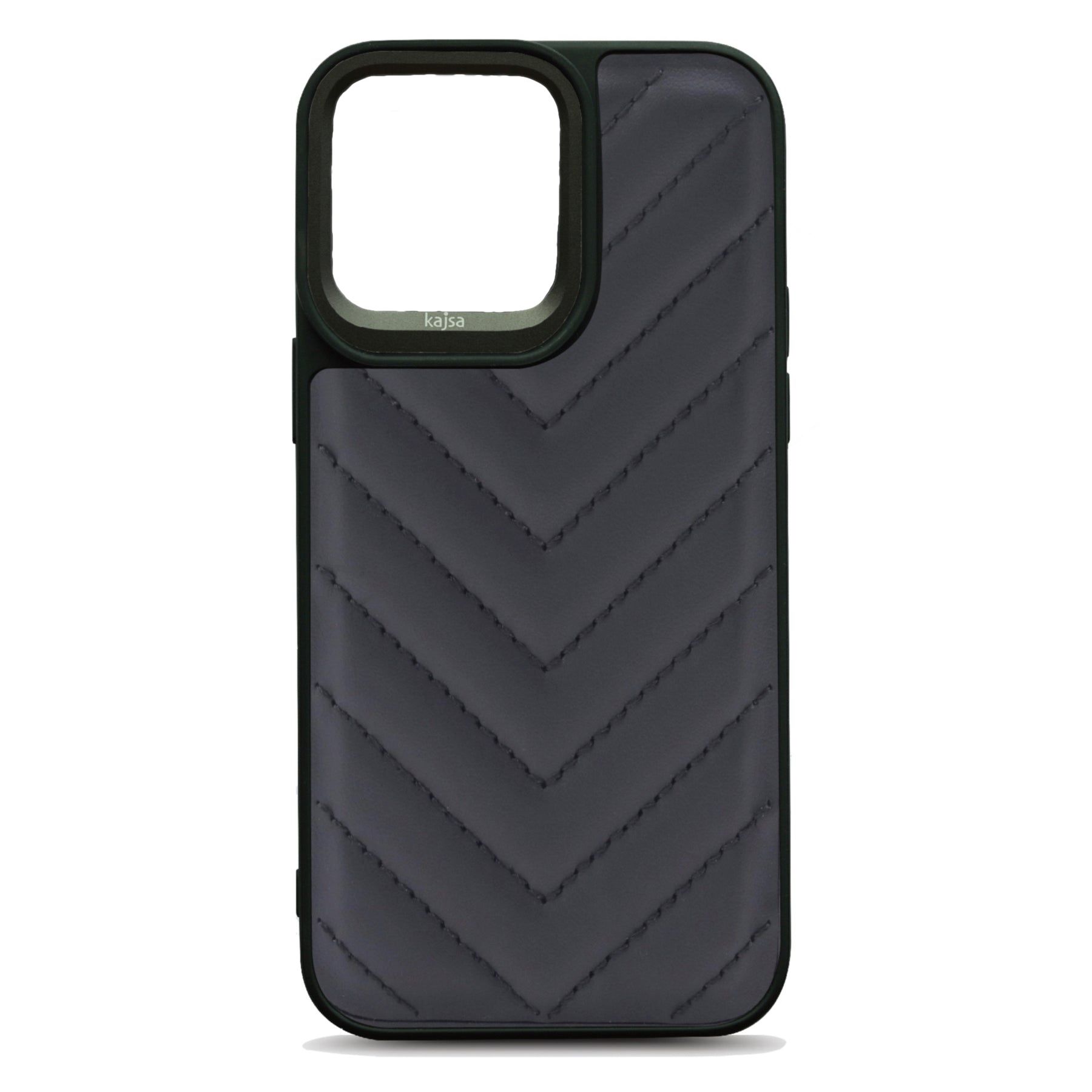Чехол противоударный iPhone 14 Pro Max Kajsa Dale Collection Черная кожа