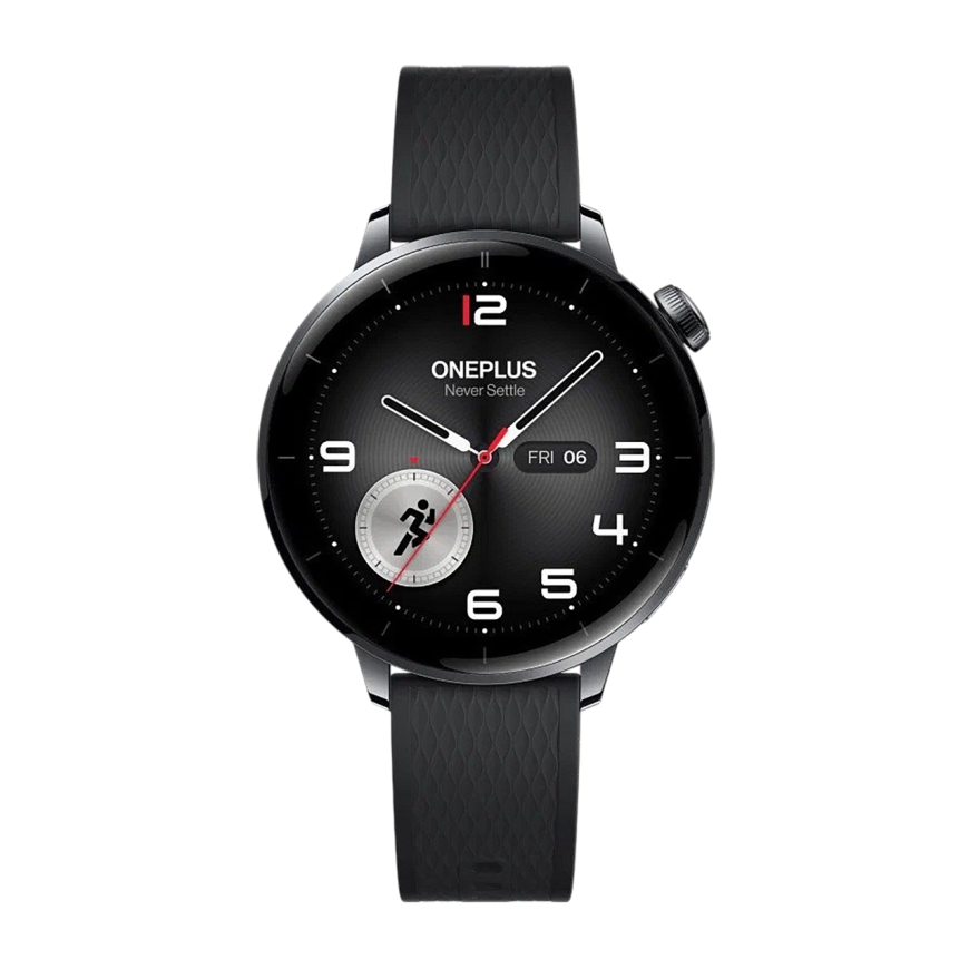 Умные часы OnePlus Watch 3, 43 мм, Black Steel, ремешок из фторэластомера (версия Global)