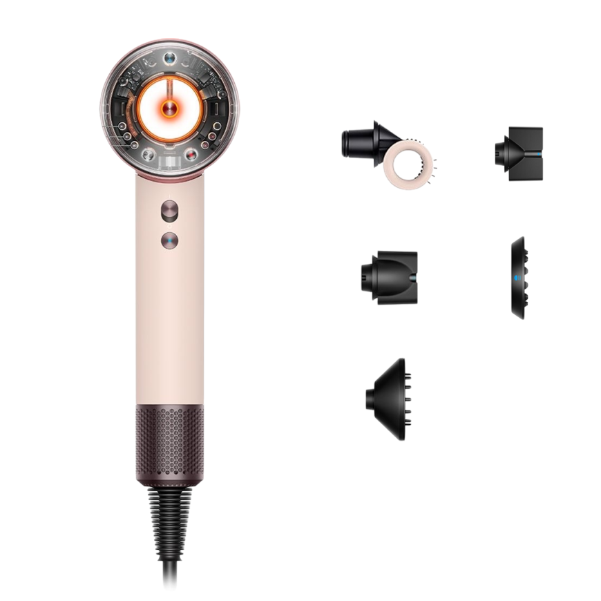 Фен Dyson HD16 Supersonic Nural Hair Dryer Straight+Wavy (Ceramic Pink/Rose Gold) (2024)