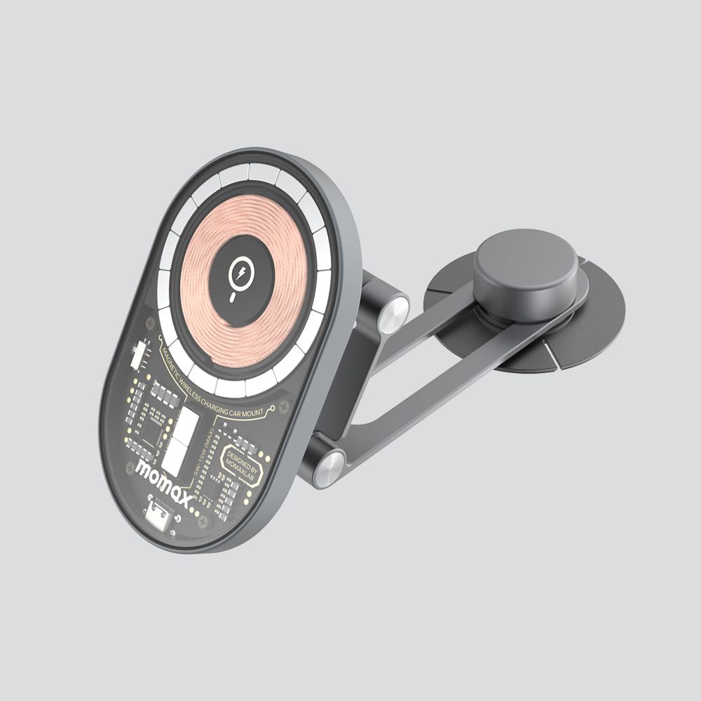 Автомобильный держатель с беспроводной зарядкой Momax Q.Mag Mount X 15W Magnetic Wireless Car Mount for Tesla