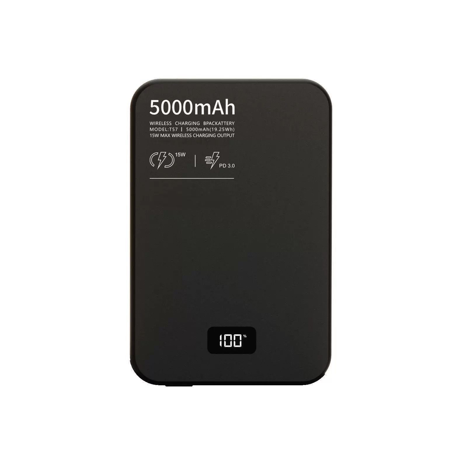 Повербанк MagSafe MODMAC 5000 Q.Mag Black Ультратонкий Магнтиный