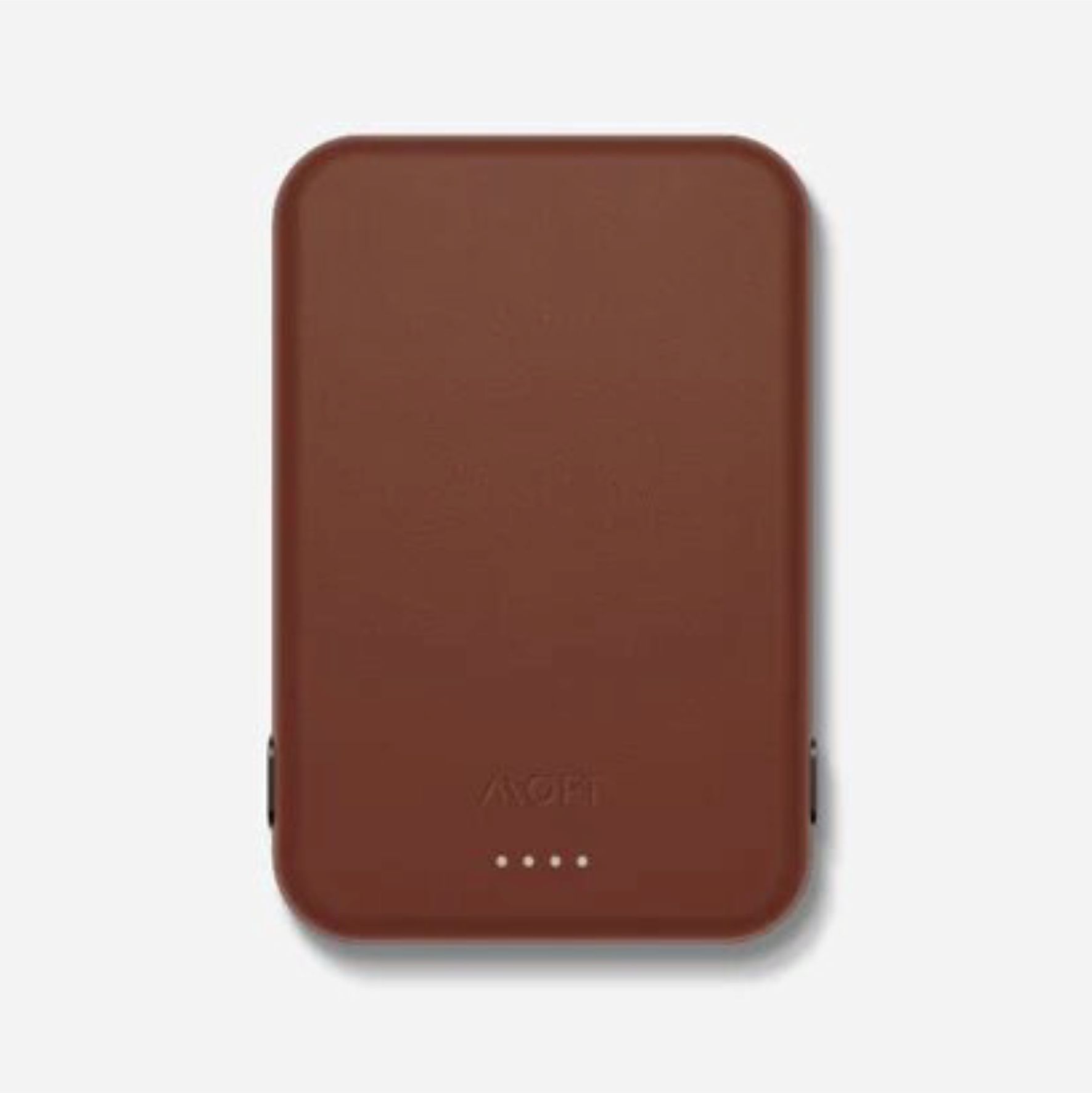 Мини Повербанк MagSafe MOFT 3400 Brown Leather Ультратонкий Магнитный