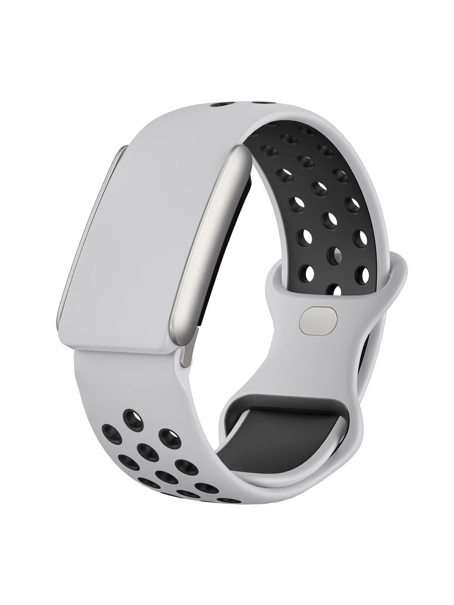 Силиконовый Ремешок для Whoop 5.0 One / Peak NSport Light Grey / Black