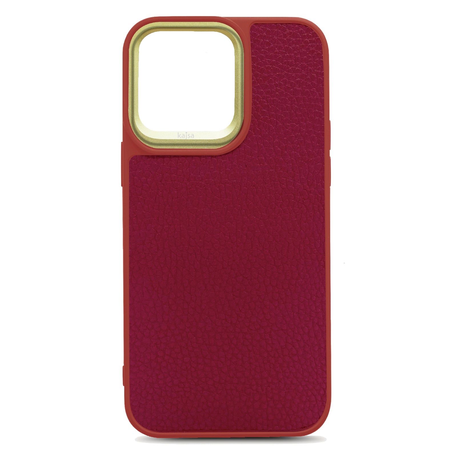 Чехол противоударный iPhone 14 Plus Kajsa Preppie Collection Бордовая кожа